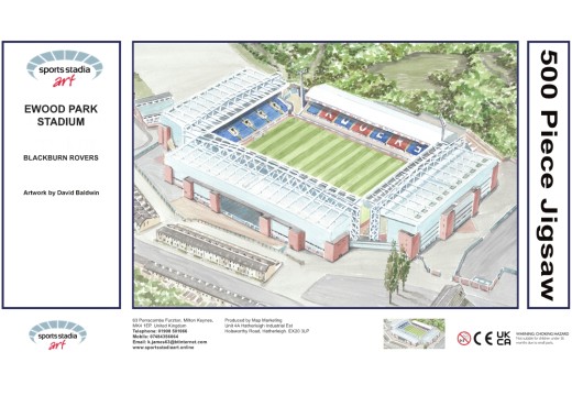 Ewood Park Stadium Fine Art Jigsaw Puzzle - Blackburn Rovers FC Ewood Park Stadium Fine Art Jigsaw Puzzle - Blackburn Rovers FC
